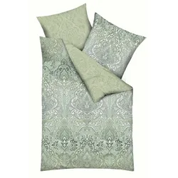 Collection Noblesse Bettwäsche Esra 135 x 200 cm Satin Grün Lind