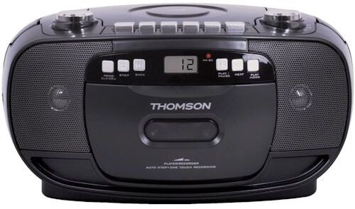 Thomson Rádio Portátil FM/AM/CD/Cassete  RK200CD - Preto