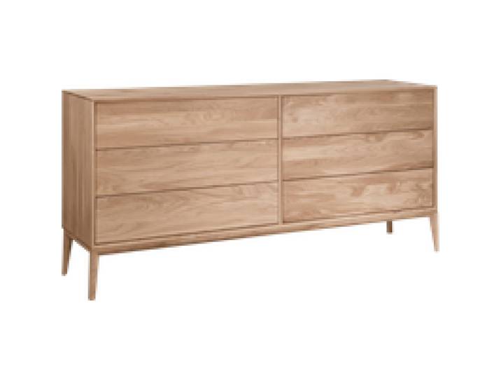 Commode chêne massif 6 tiroirs Charles