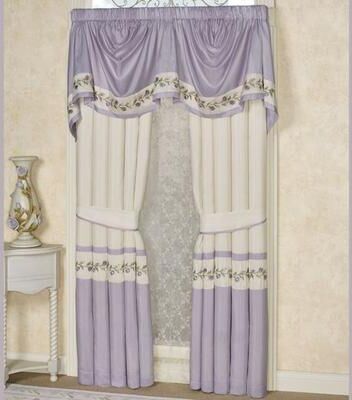 Touch of Class Lavender Rose Empire Valance 110 x 28, 110 x 28, Lavender