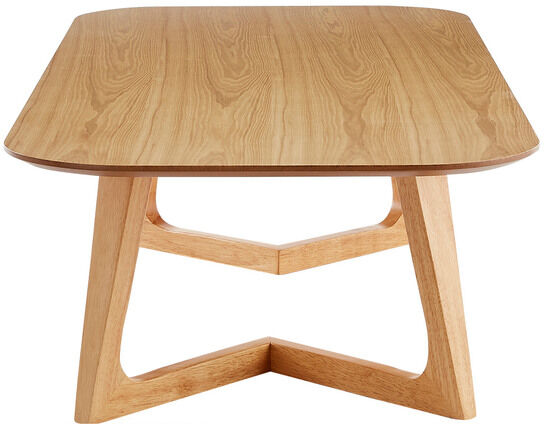 Miliboo Rechteckiger skandinavischer Couchtisch aus hellem Holz L150 cm JUKE