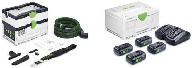 Set Festool Akku-Absaugmobil CTLC SYS I-Basic CLEANTEC + Energie-Set SYS 18V 4xTBX4/TCL6DUO
