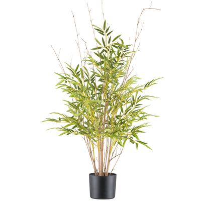 Kunstbambus CREATIV GREEN "Bambus", grün, H:90cm, Kunststoff, Kunstpflanzen, mit Naturstamm