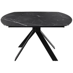 Akante Esstisch mit Auszug Milazzo 130/190 x 100 cm Keramik Marquina 130