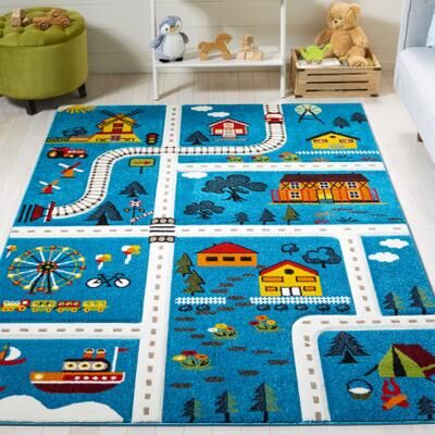 SAFAVIEH Carousel Kids Helmgard Transitional Rug