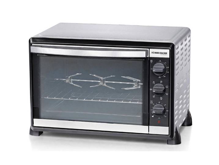 ROMMELSBACHER Minibackofen 20.BG 1805/E , silber (silberfarben), Minibacköfen, Minibackofen
