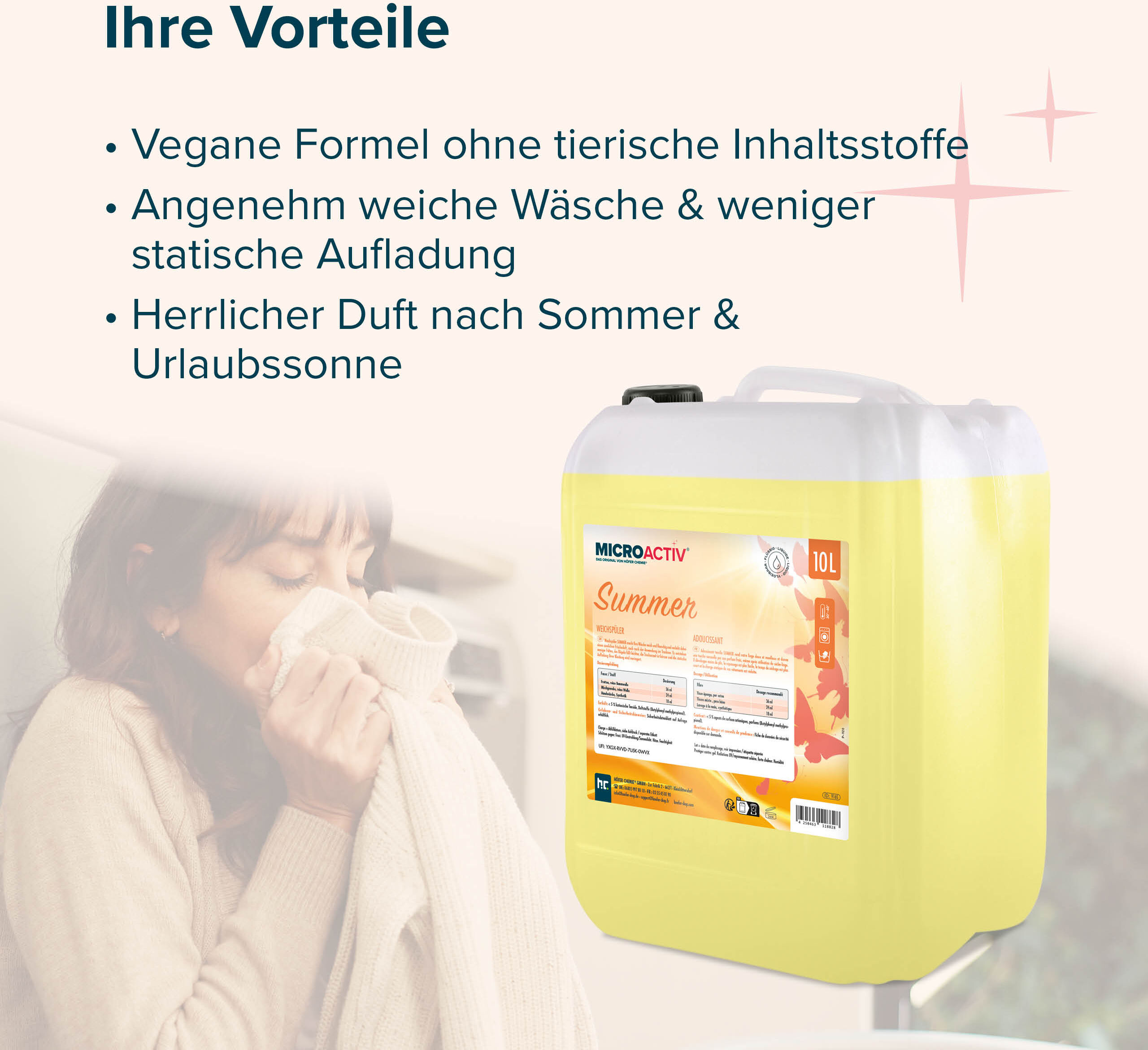 Höfer Chemie GmbH 2x 10 L  Adoucissant Summer