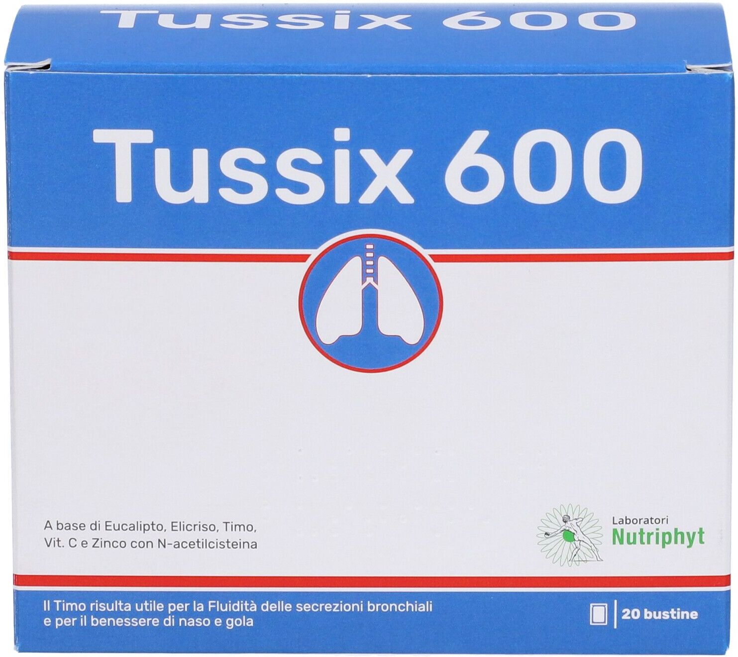 ANVEST HEALTH SpA SOC. BENEFIT Tussix 600 Integratore Respiratorio 20 Bustine