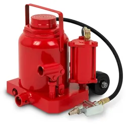 EBERTH pneumatischer Wagenheber 50T, hydraulisch, 255–405 mm Hub, 1/4" Luftanschluss, mit Rädern und Sicherheitsventil