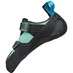 Scarpa, Damen, Kletterschuhe, Quantix SF Wmn (37), Blau, Schwarz, Türkis