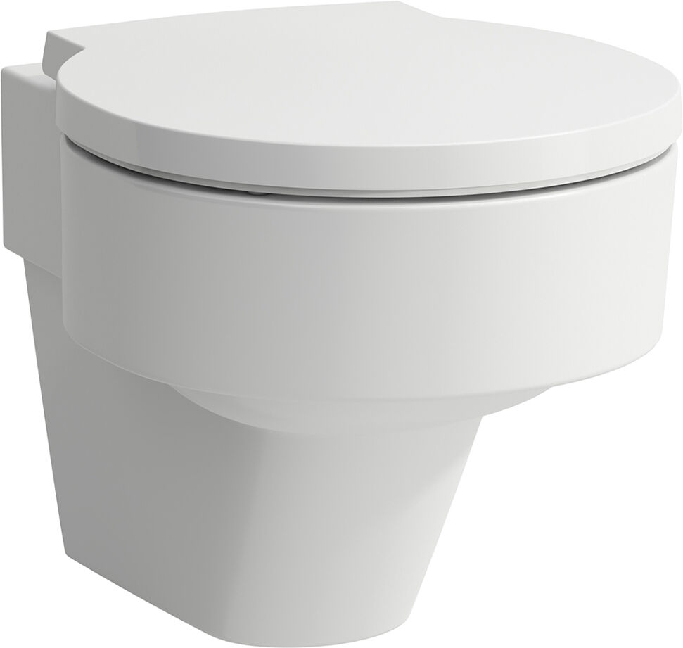 WC suspendu à fond creux Laufen VAL sans bride, blanc LCC