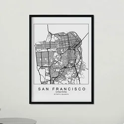 POSTER San Francisco Us-Film A3 Schwarzer Rahmen