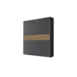 Schwebetürenschrank mit Lamellen-Bauchbinde Time , Maße (cm): B: 170 H: 195,5 T: 59.0
