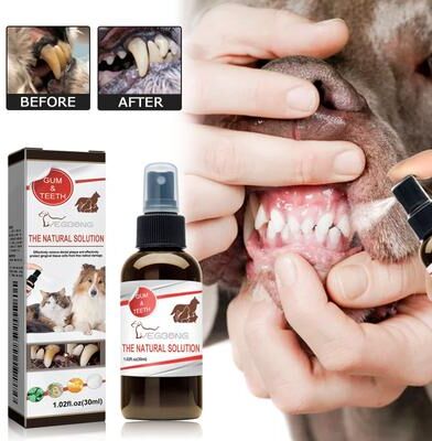 Happy Pet Pantry Pet Dental Care Spray For Dogs & Cats Pet Dental Spray For Fresh Breath & Oral Hygiene Pet Dental Care Spray For Dogs & Cats Pet Dental Spray For Fresh Breath & Oral Hygiene