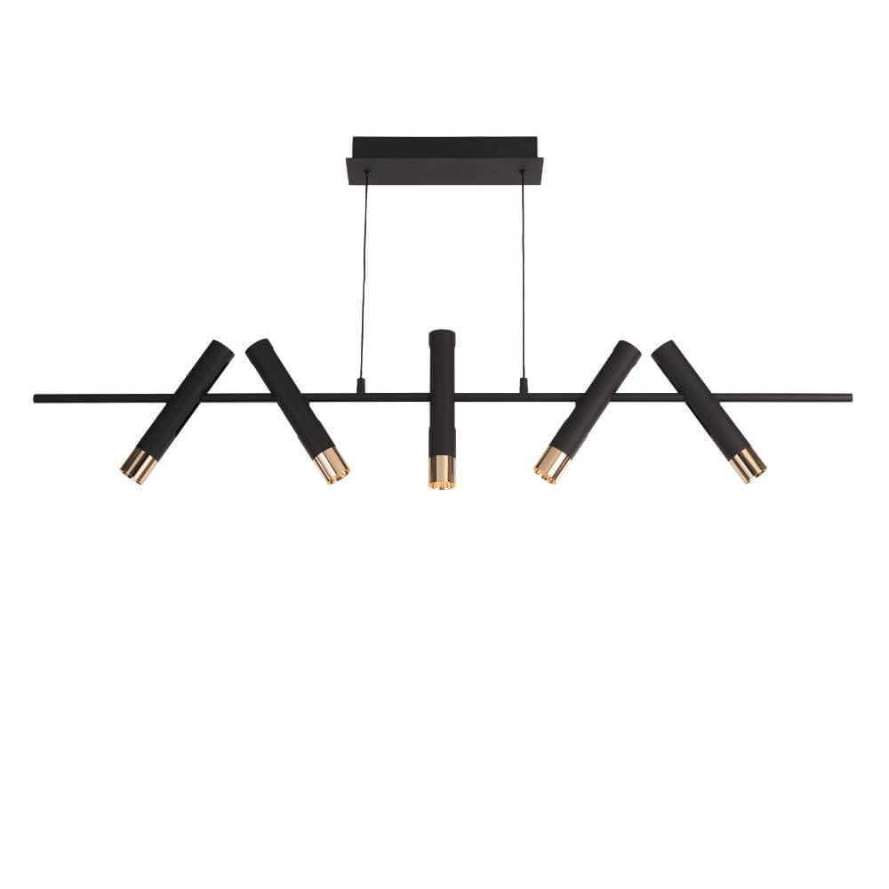 Searchlight Design hanglamp Cylinder - Zwart - Metaal