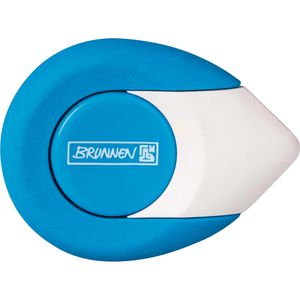 Brunnen Radiergummi 2 in 1 Colour Code, azur, für Blei- und Buntstifte, blau/weiß, Kunststoff