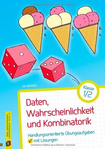 Jan Boesten - Daten, Wahrscheinlichkeit und Kombinatorik - Klasse 1/2: Handlungsorientierte Übungsaufgaben mit Lösungen - Preis vom 09.10.2026 07:28:09 h