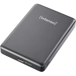 Intenso Magn. Wireless Powerbank MW10000 10000 mAh Grey (10000 mAh, 20 W, 74 Wh), Powerbank, Grau