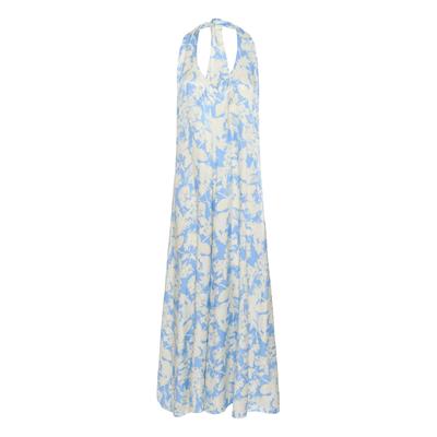 Midikleid SOAKED IN LUXURY "SOAKED IN LUXURY Kleid SLBecca", Damen, Gr. L, Normalgrößen, vista blau floral print, Kleider Midikleid