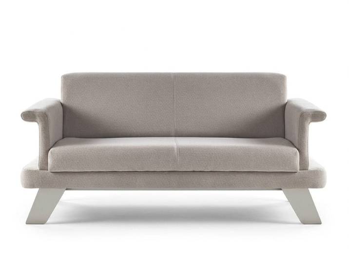 Xlmoebel 2-Sitzer Sofa Schwarz modern elegant funktional ergonomisch Stoff, 1 Teile