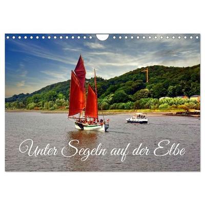 Unter Segeln auf der Elbe (Wandkalender 2027 DIN A4 quer), CALVENDO Monatskalender
