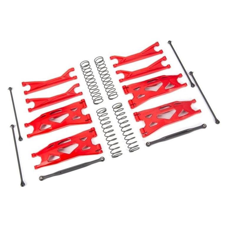 Traxxas Wide-X-Maxx-Kit rot Querlenker Spurstangen Wellen und Federn (TRX7895R)