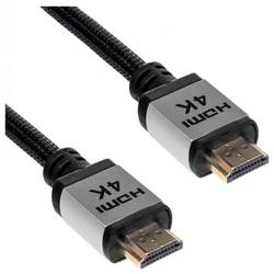 Akyga HDMI Anschlusskabel HDMI-A Stecker 3.0 m Schwarz AK-HD-30P 4K UHD HDMI-Kabel