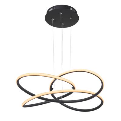 GLOBO LIGHTING LED Pendelleuchte "PANDA", schwarz, Leuchten, Hängelampe/Hängeleuchte/Wohnzimmer/Esstisch/elegant, LED Pendelleuchte