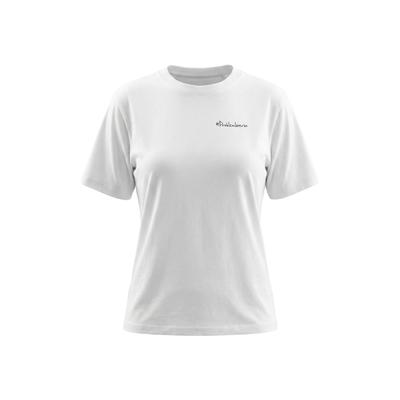 T-Shirt KLEINIGKEIT "Kleinigkeit Görls Easyfit Shört Problemlöserin", Damen, Gr. XS, weiß, 100% Baumwolle, unifarben, normal, Rundhals, Shirts T-Shirt