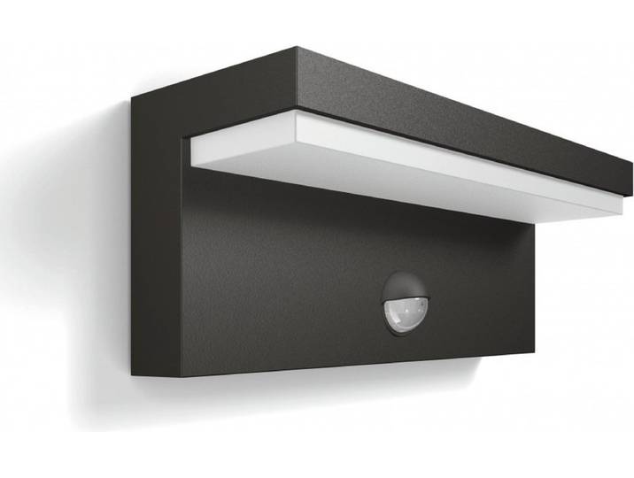 Philips Bustan buitenwandlamp - met sensor - antraciet