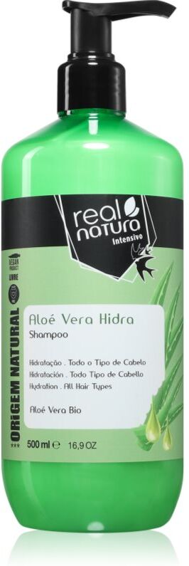 Real Natura Aloe Vera Hidra shampoing pour une hydratation et une brillance 500 pcs