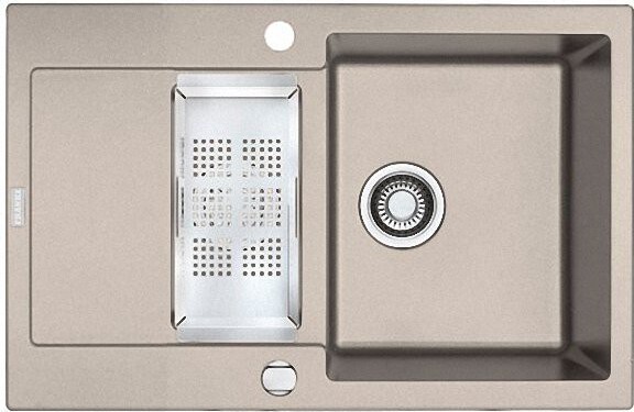 Franke Spüle Maris MRG 651-78 in Beige / Ausschnittmaß 760 x 480 mm / Granitspüle / Auflagespüle / Einbauspüle