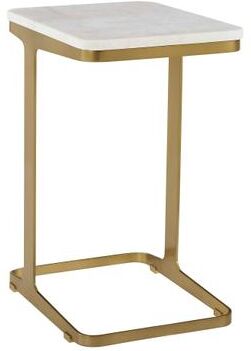 "Uttermost Tylan Marble Accent Table - 16"" D x 12"" W x 21"" H"