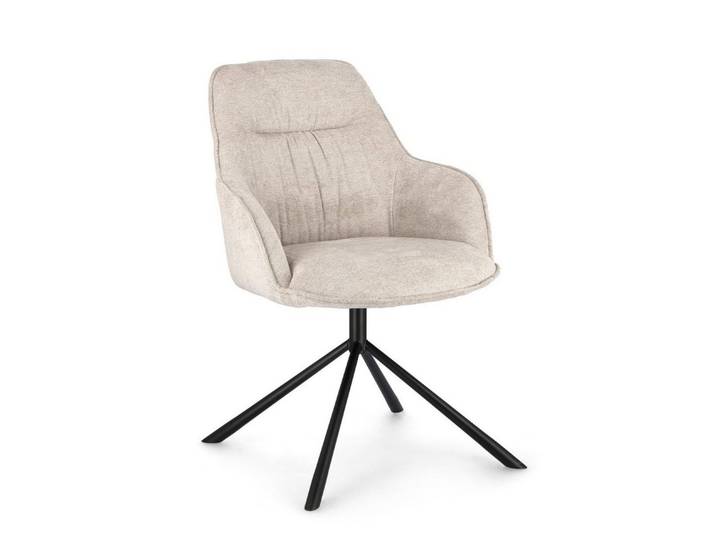 Feeling4Home Stuhl Grant aus Stoff, Beige