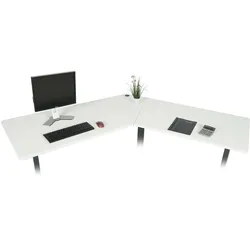 Tischplatte MCW-D40 für Eck-Schreibtisch, Schreibtischplatte, 120° ~ weiß