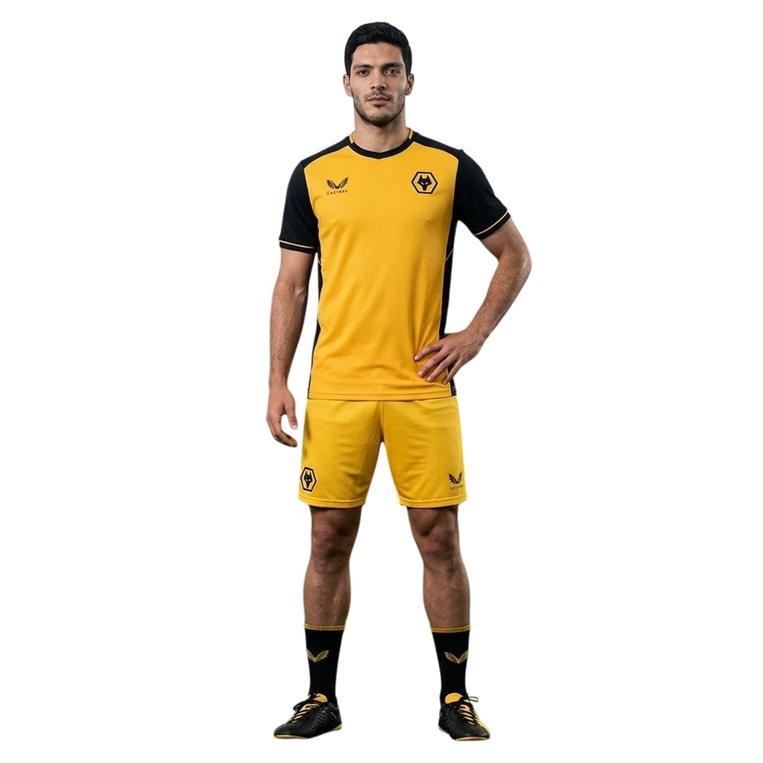 Castore Heren Wolves Doelman Short (Felgeel)