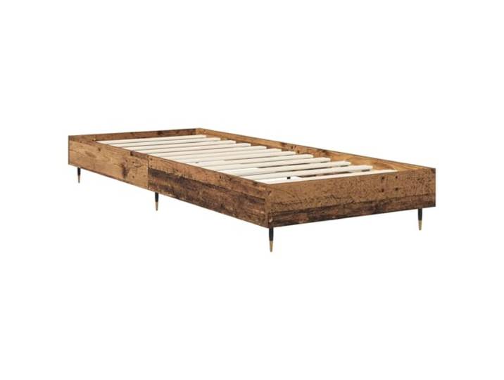 SKTQYQO Bettgestell aus Holz, Antik, 80 x 200 cm Robustes Holz, feste Lattenroste, platzsparendes Design, einfache Wartung