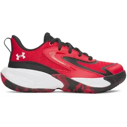 Under Armour, Unisex, Hallenschuhe, Ps Lockdown (32), Rot