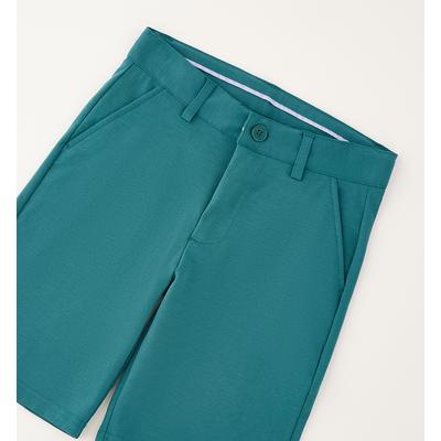 Shorts SARABANDA "BOY SUMMER TROUSERS", Mädchen, Gr. 128, EURO-Größen, dunkelgrün, 54% Baumwolle, 40% Polyamid, 6% Elasthan, Hosen Shorts