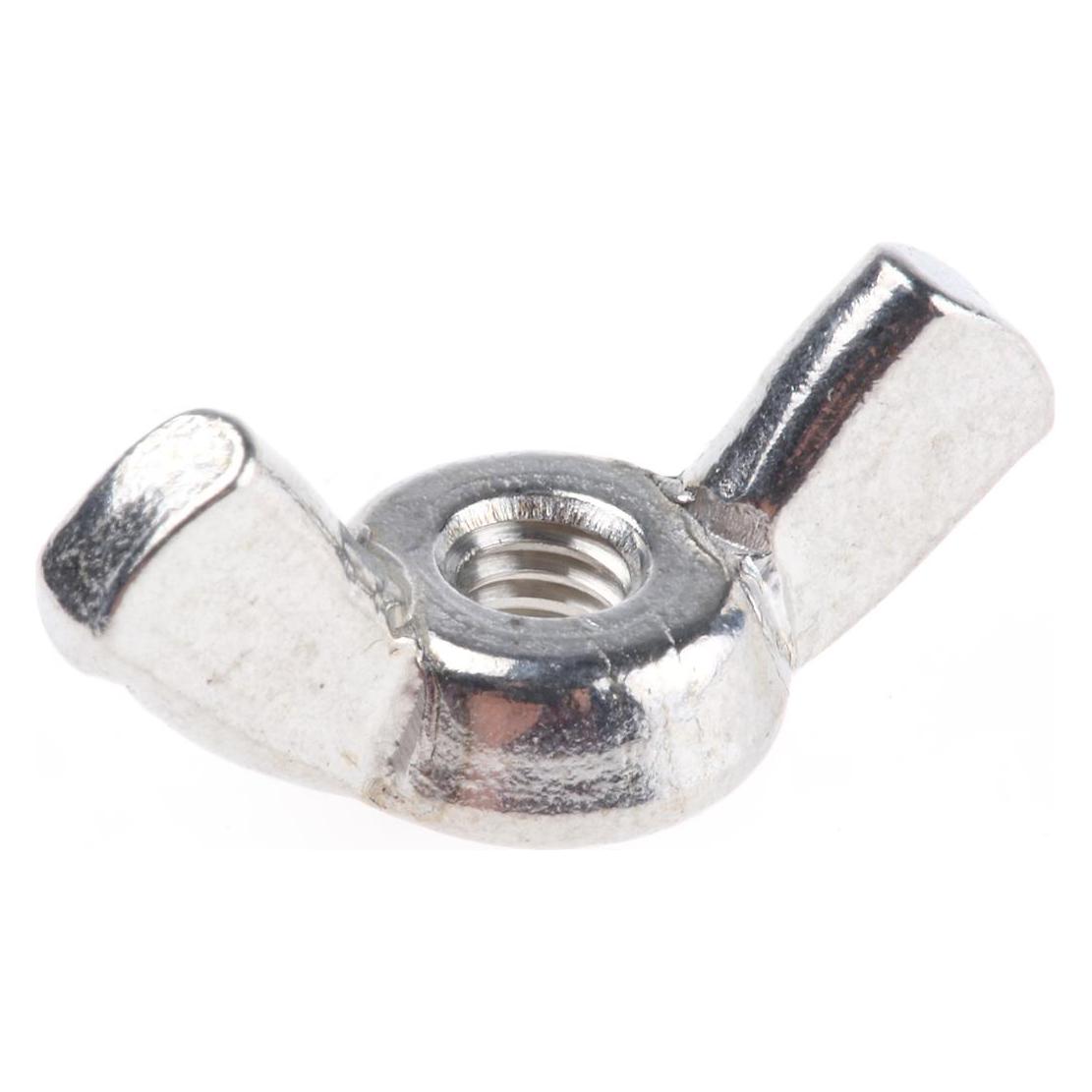 RS PRO Flügelmuttern Edelstahl A2 M4 (M4) (293117)