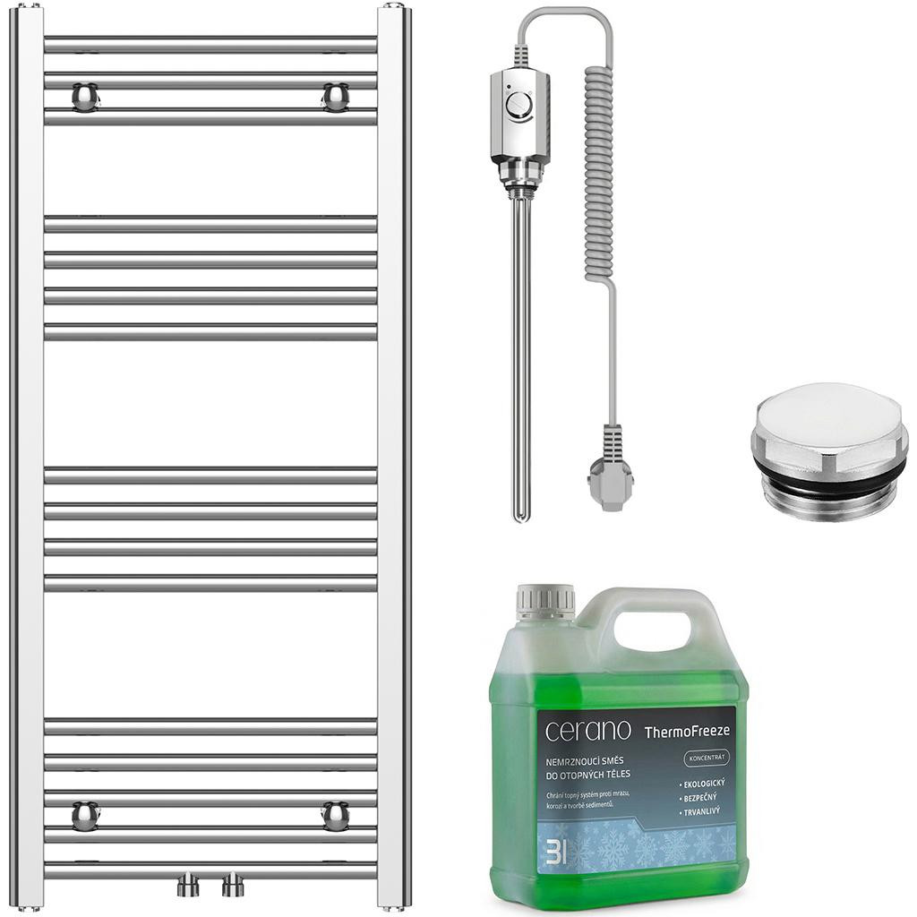 Cerano Benito Elektrische badkamerradiator - 300W - Chroom - 100 x 45 cm