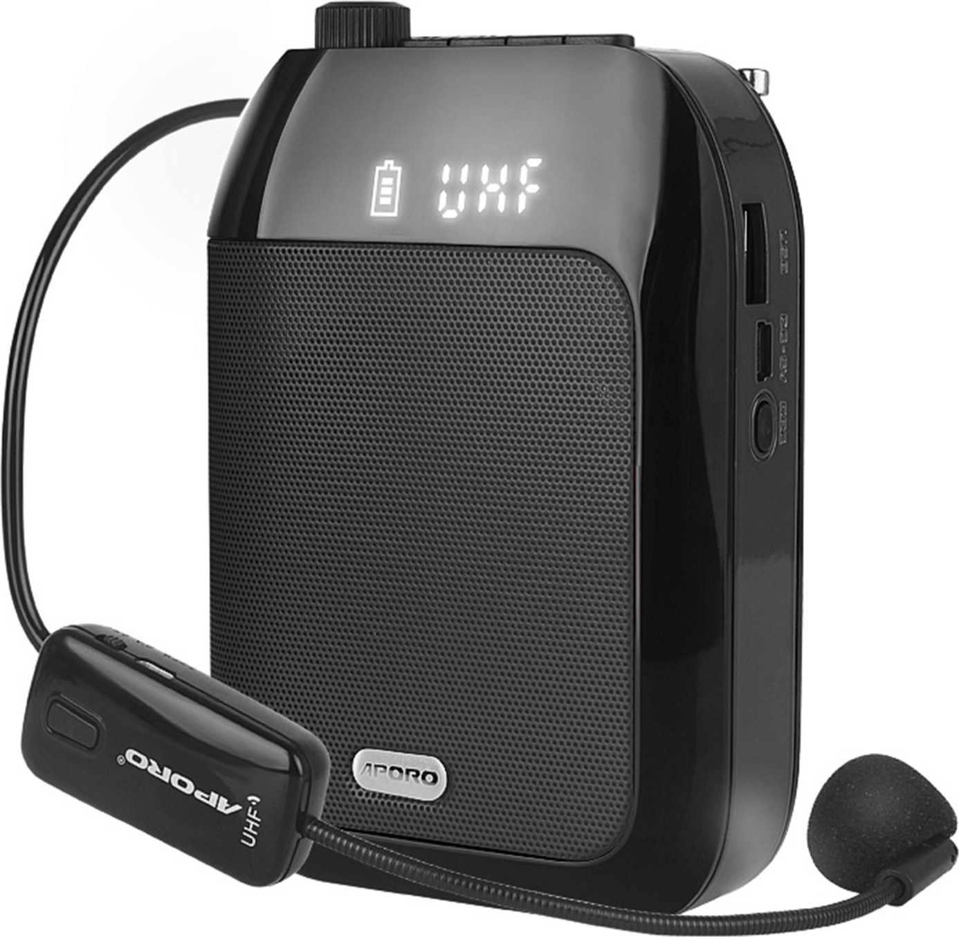 Cocosity Draagbare speaker met draadloze microfoon, Bluetooth, FM-radio en muziekopnamefunctie
