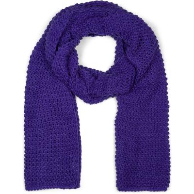 Strickschal STYLEBREAKER "Langer Strick Schal mit Wellen Strickmuster", Damen, lila (violett), Obermaterial: 100% Polyacryl PAN., Modisch, Modetücher
