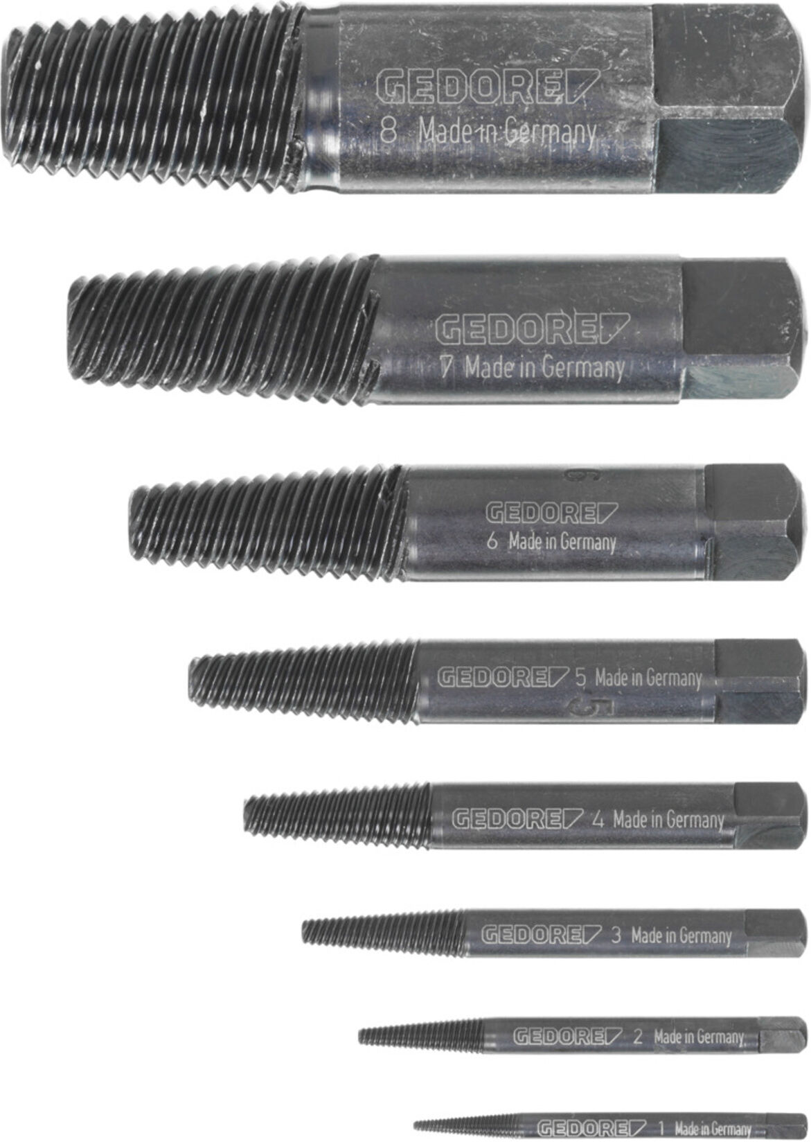 Gedore 8551-88 Schraubenausdreher-Satz 8-teilig M3-M45 (6759890)
