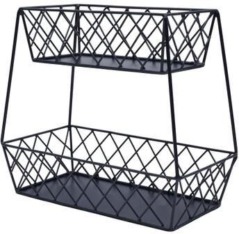 Mikasa Gourmet Basics Lattice Farm 2-Tier Basket