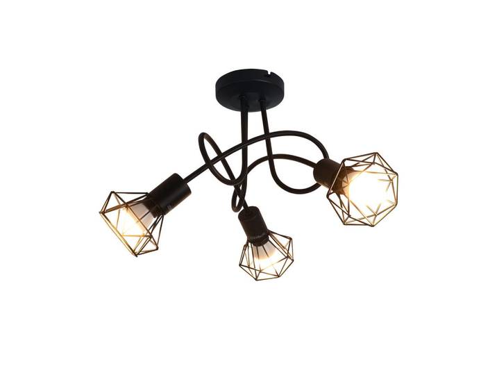Nettlife Deckenstrahler Backnang 3-flammig 40/40/24.5 cm, Schwarz, Metall, E14, 40x24.5x40 cm, Lampen & Leuchten, Innenbeleuchtung, Spots & Strahler, Deckenspots