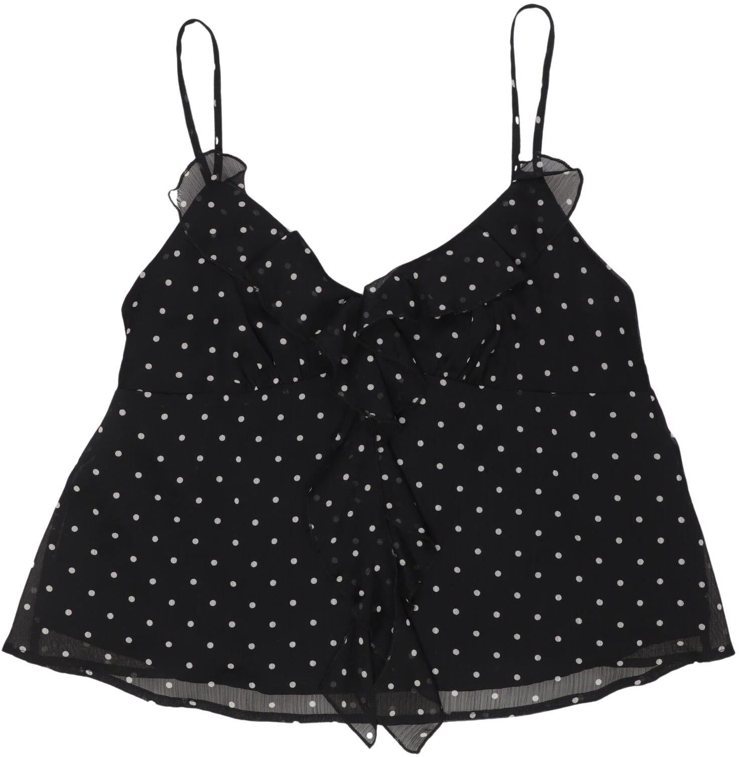 Miss Selfridge Damen Top, Schwarz, Gr. S, Synthetik - Second Hand