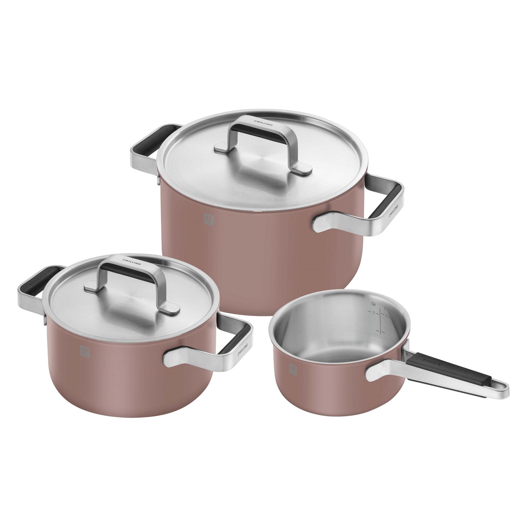 Zwilling 3tlg. Pure Kochgeschirrset Rosa (1028859)