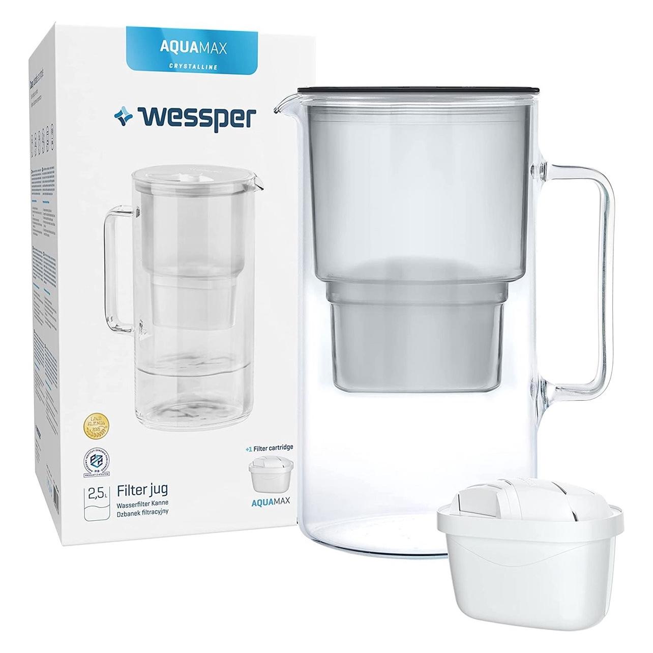 Wessper Glas-Wasserfilter-Kanne (2.50 l) (57491561)