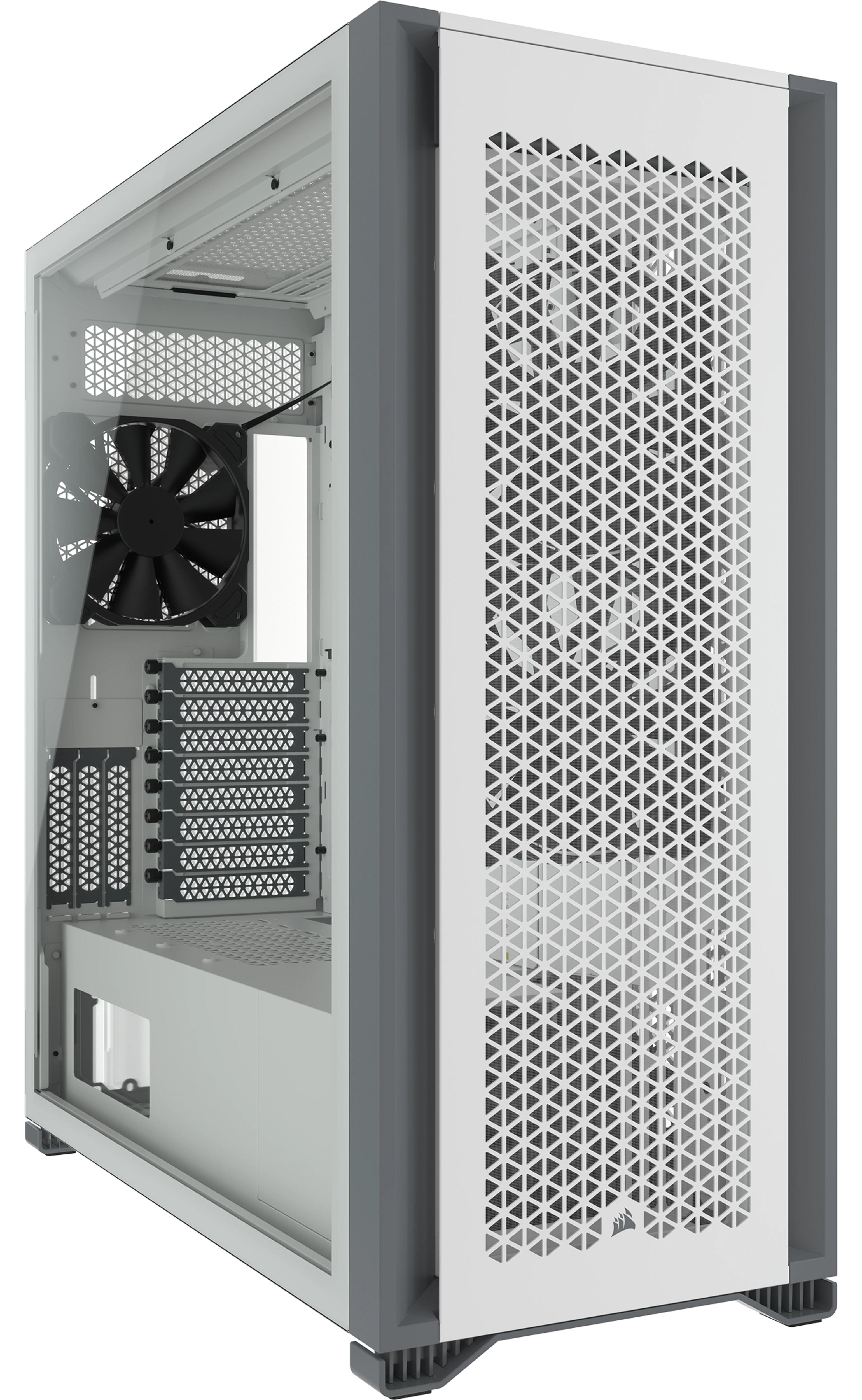 Corsair 7000D AIRFLOW, Full Tower, PC, Weiß, ATX, micro ATX, Mini-ITX, Stahl, Gehärtetes Glas, Kunststoff, Gaming